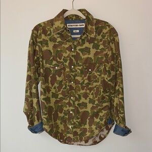 Men's Camouflage Casual Button Down Shirt